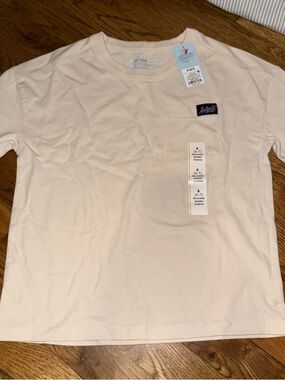 Cat & Jack Short Sleeve Pocket Tee - Cream